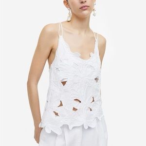 Stunning Floral Embroidered Top. Rare.